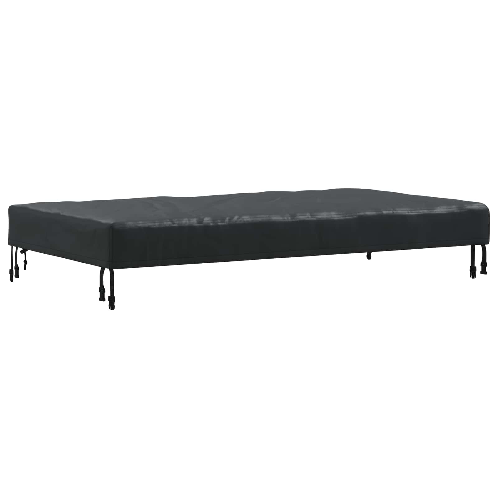 Pokrov za stol Jednobojno Crna 122 x 72 x 15 cm tkanina