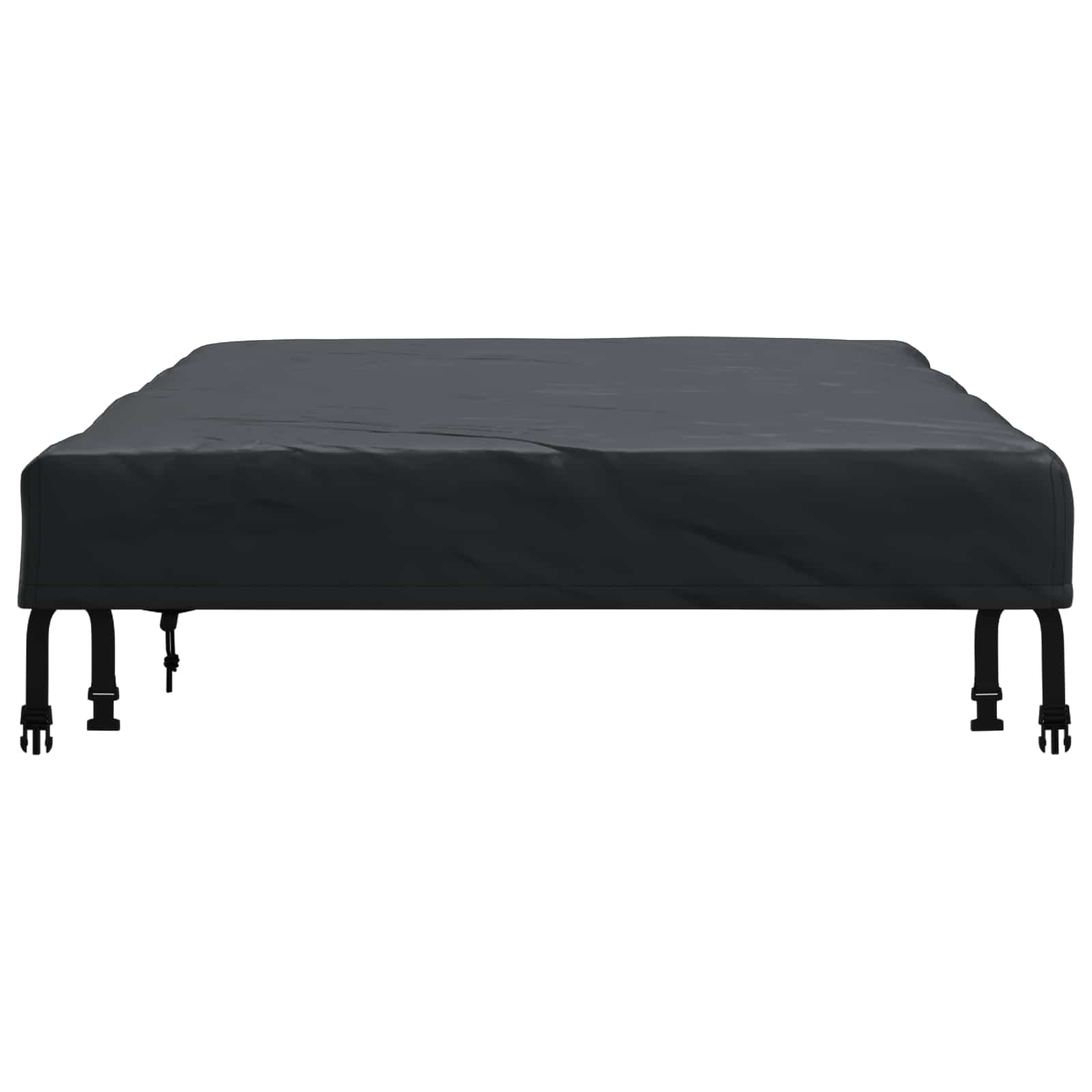 Pokrov za stol Jednobojno Crna 162 x 92 x 15 cm tkanina