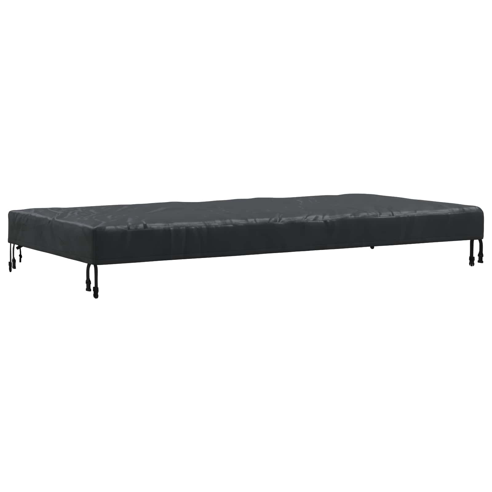 Pokrov za stol Jednobojno Crna 82 x 182 x 15 cm tkanina