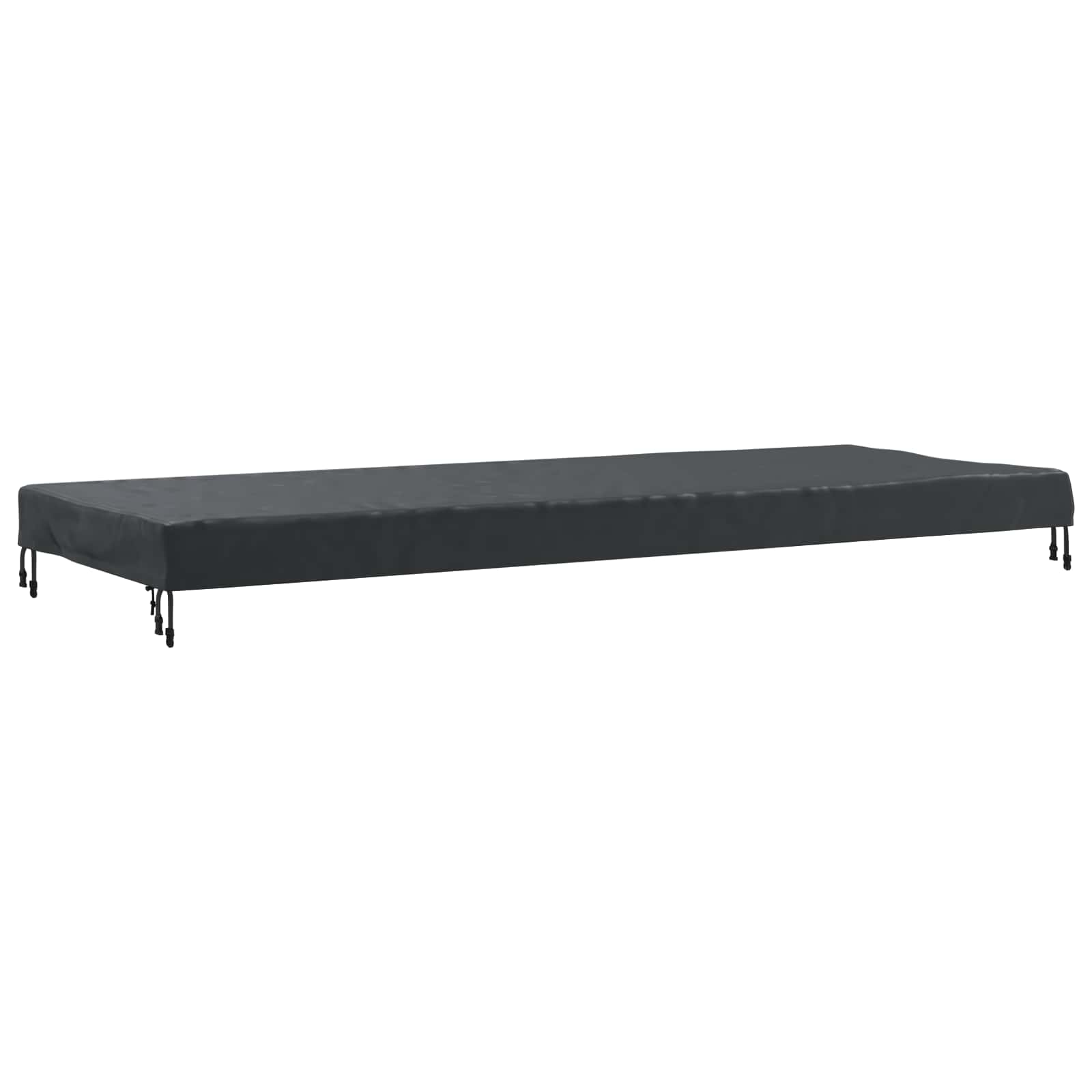 Pokrov za stol Jednobojno Crna 242 x 102 x 15 cm tkanina