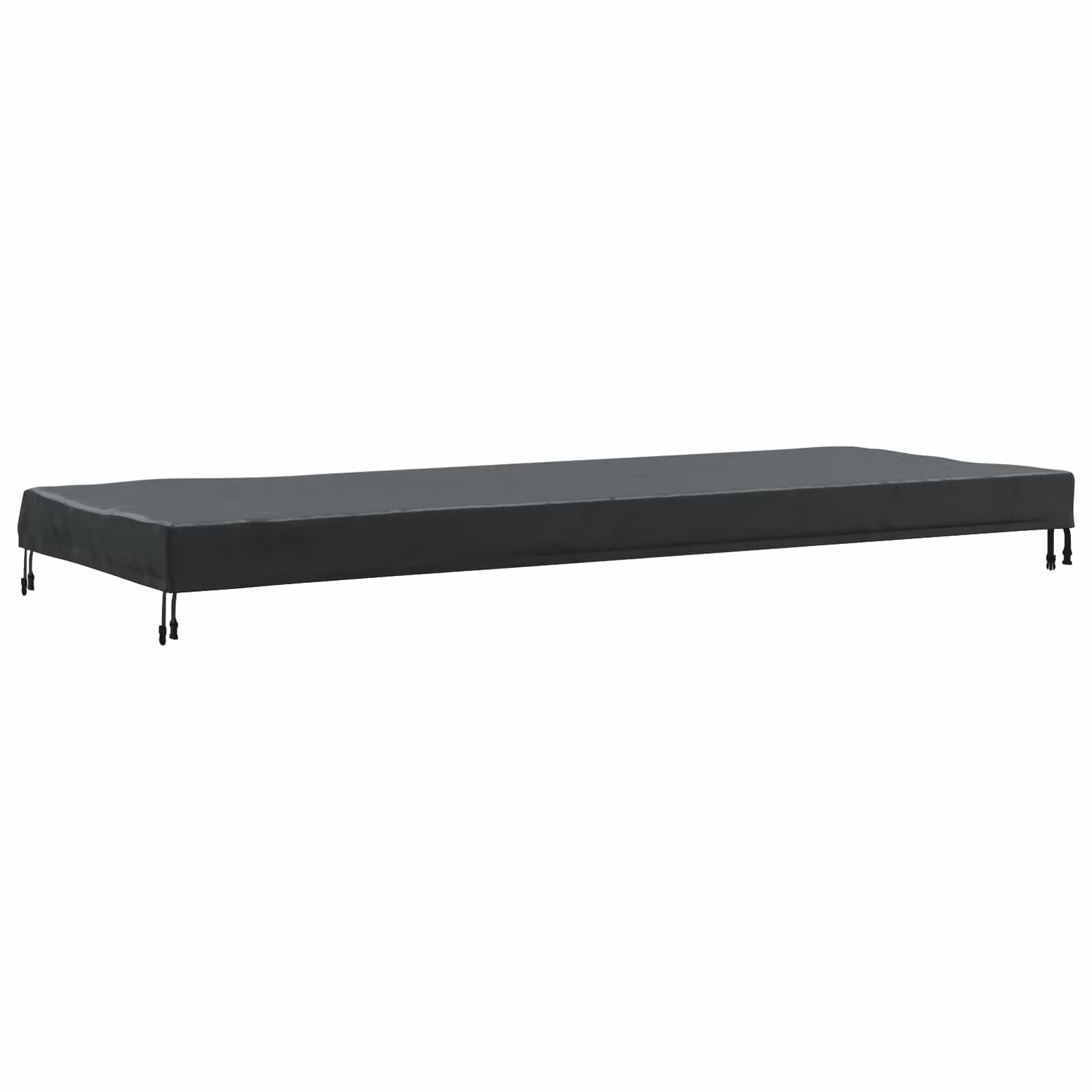 Pokrov za stol Jednobojno Crna 262 x 102 x 15 cm tkanina