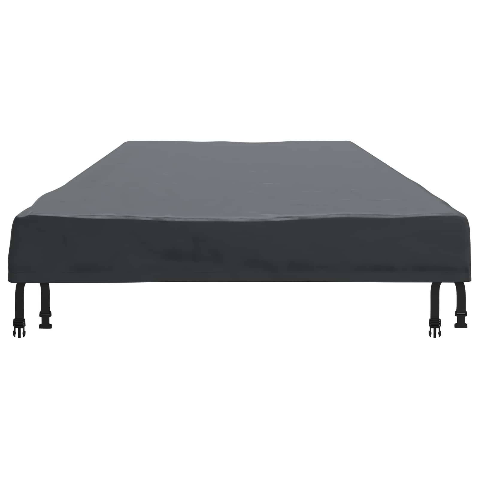 Pokrov za stol Jednobojno Crna 262 x 102 x 15 cm tkanina