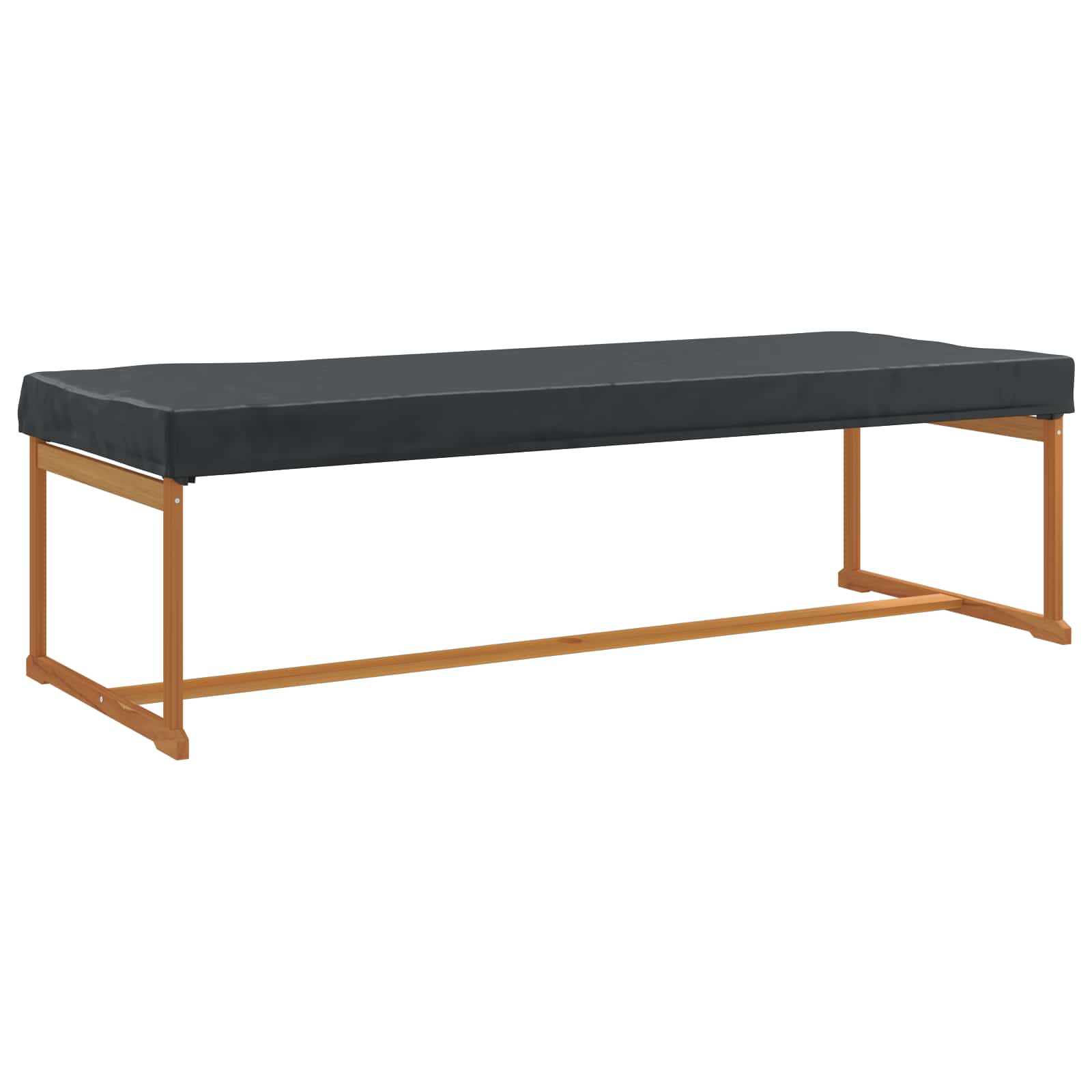 Pokrov za stol Jednobojno Crna 102 x 262 x 15 cm tkanina