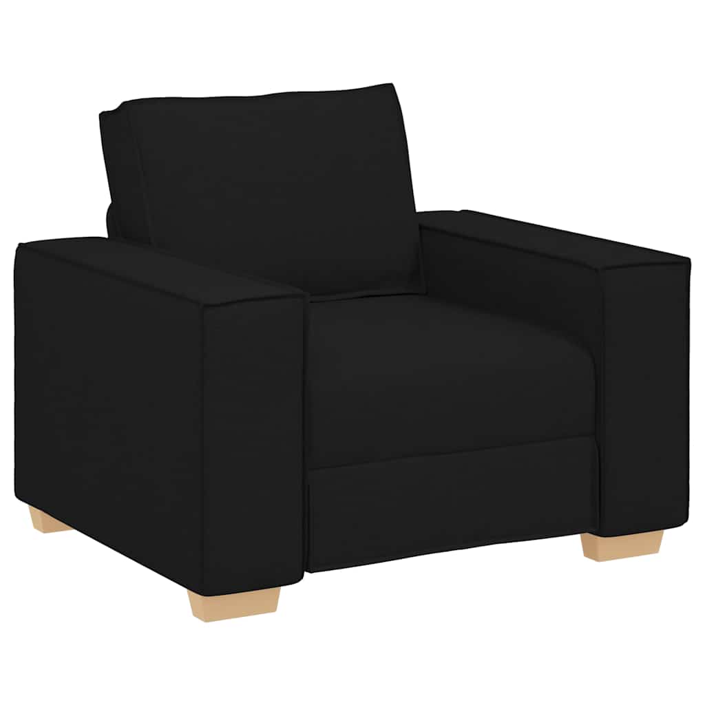 Sofa fotelja crna 100x78x84 cm tkanina