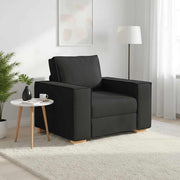 Sofa fotelja crna 100x78x84 cm tkanina