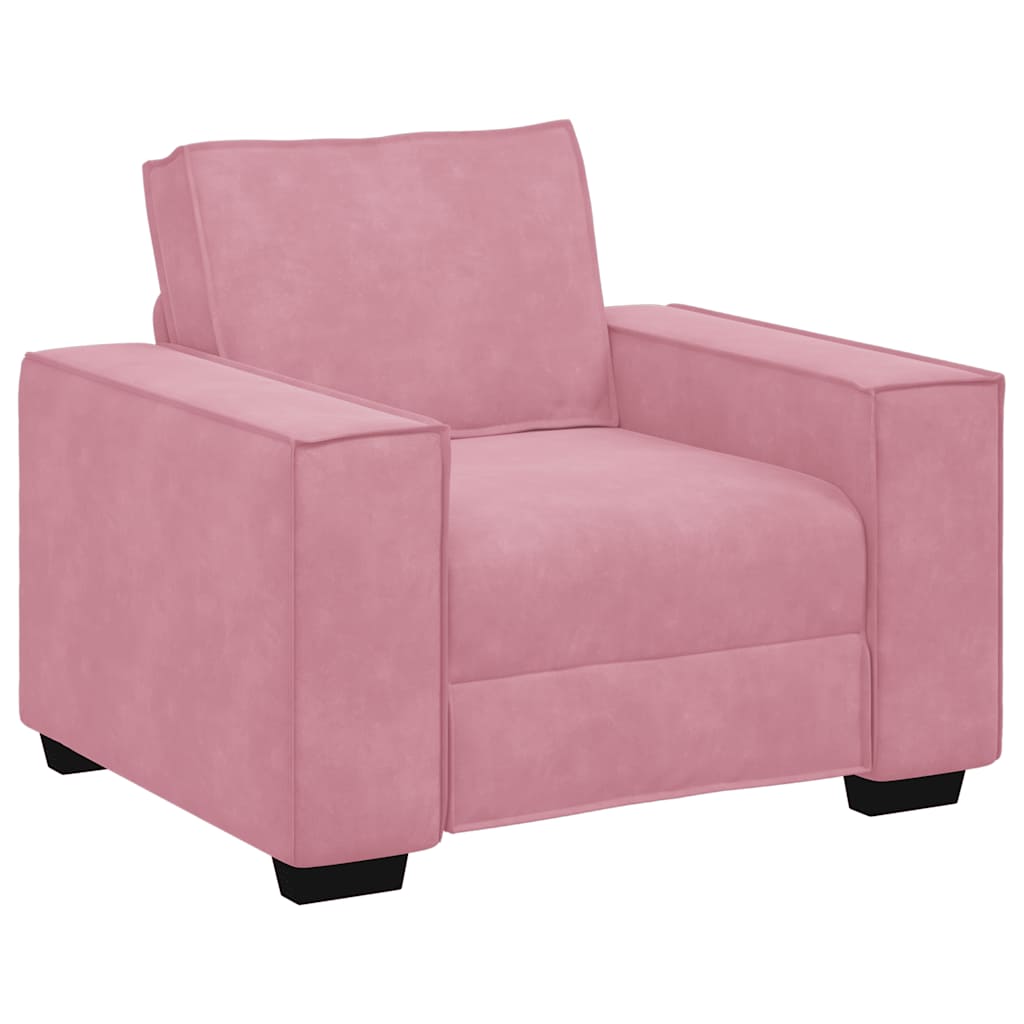 Sofa fotelja roza 100x78x84 cm baršun