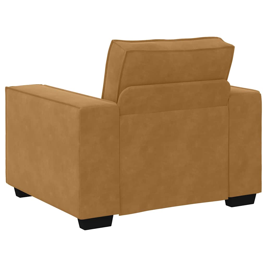 Sofa fotelja smeđa 100x78x84 cm baršun