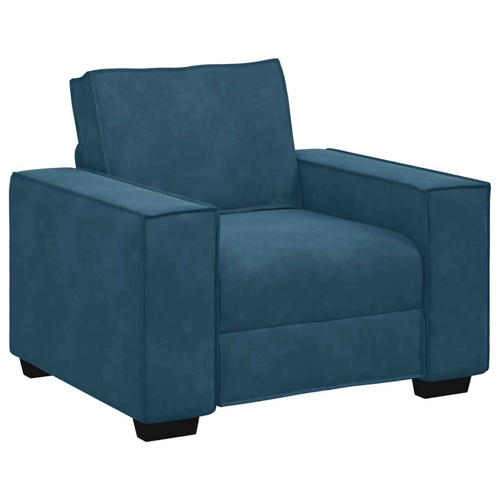 Sofa fotelja plava 100x78x84 cm baršun