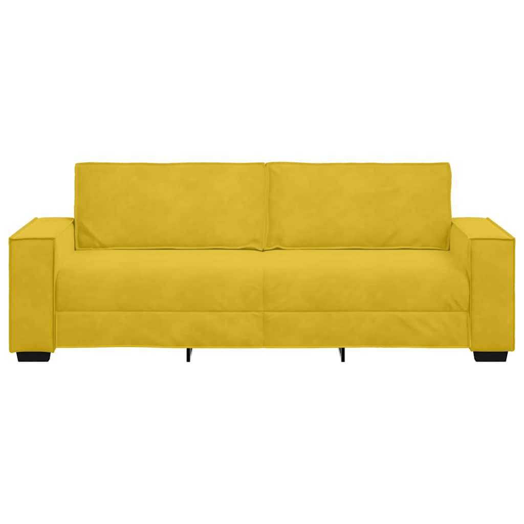 Trosjed Žuti 220x78x84 cm Baršun