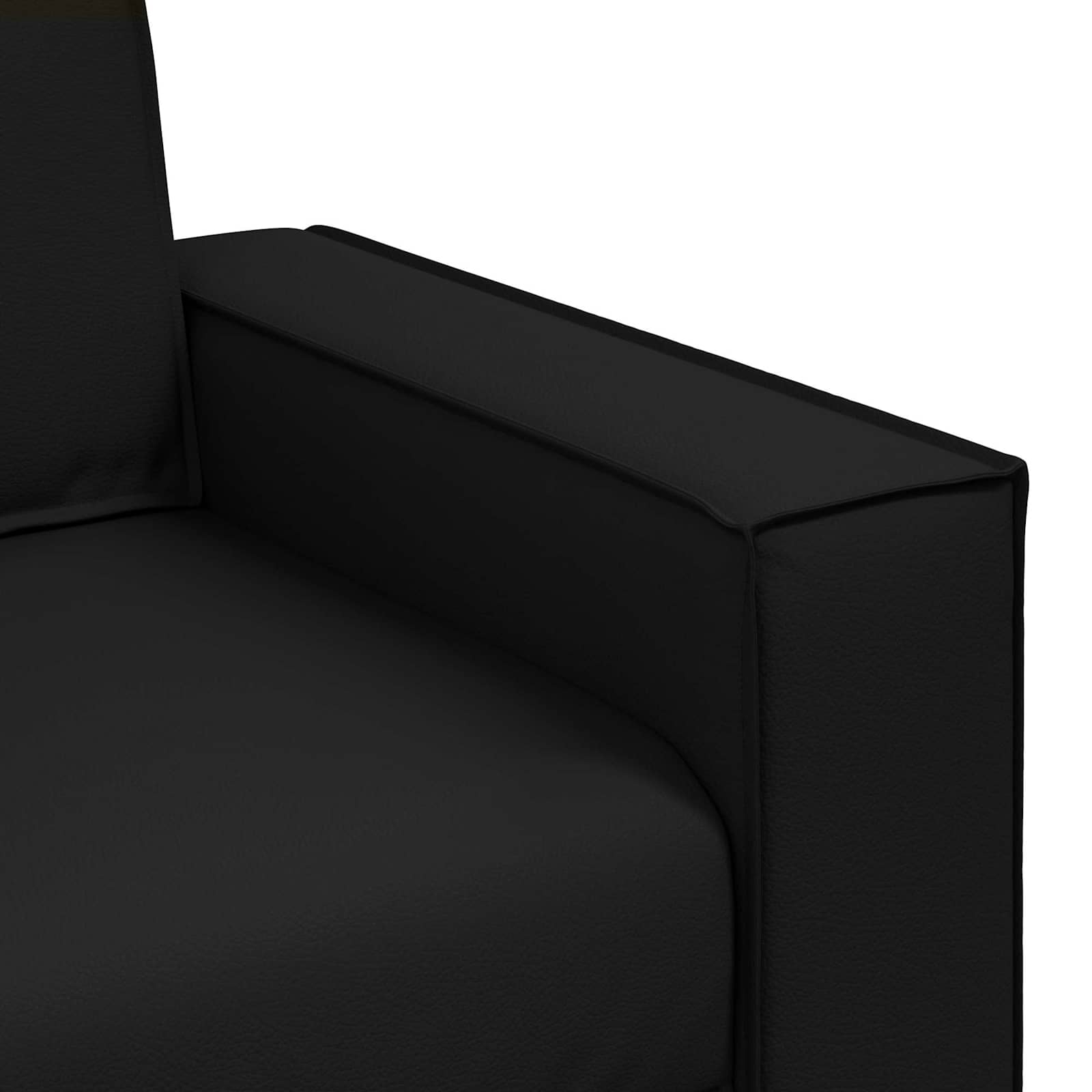 Sofa stolica Crna 100 cm Lažna koža