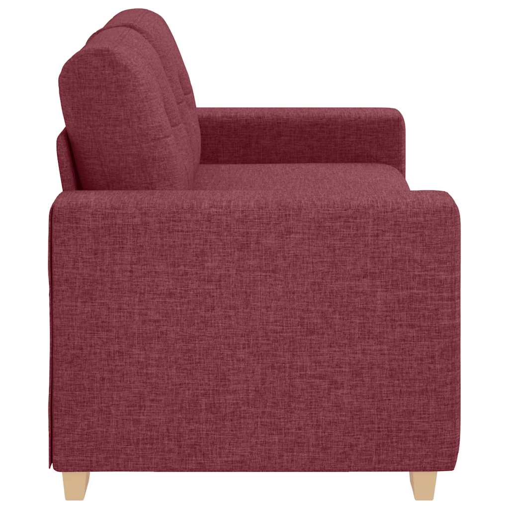 Dvosjed, sofa, vino crvena, 180x77x82 cm, tkanina