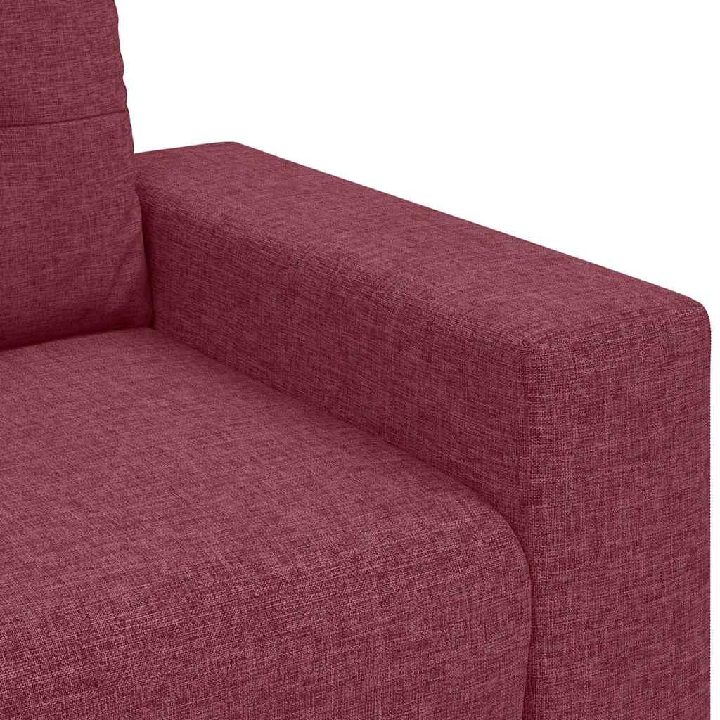 Dvosjed, sofa, vino crvena, 180x77x82 cm, tkanina