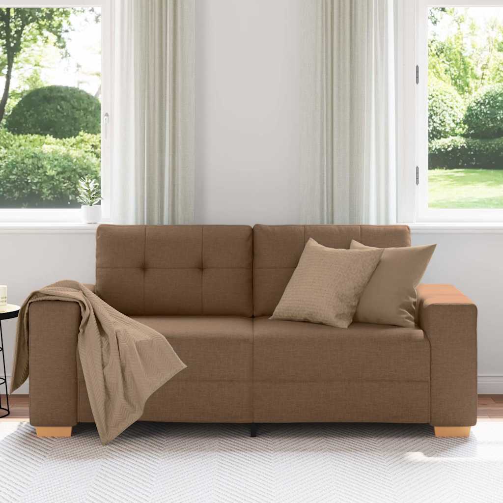 Dvosjed Smeđi 180x77x82 cm Tkanina
