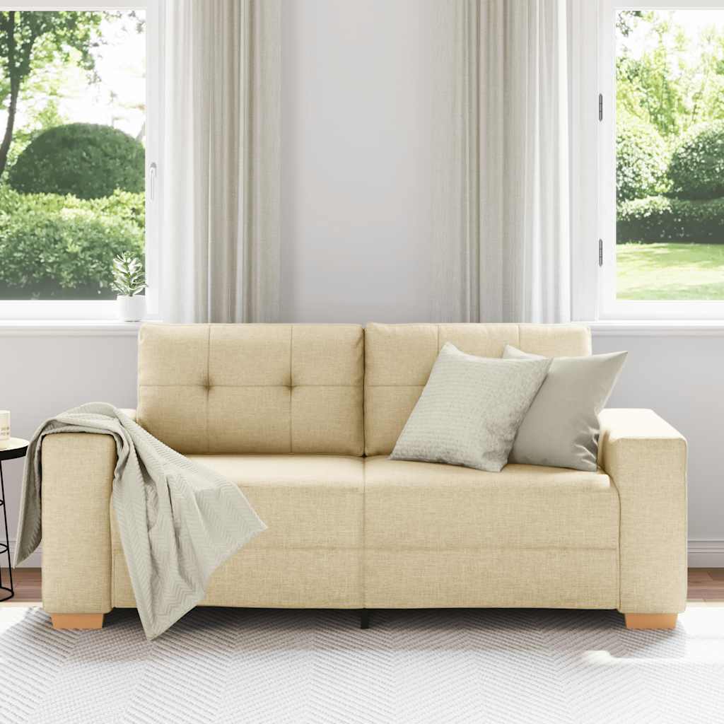 Dvosjed krem boje 180x77x82 cm, tkanina