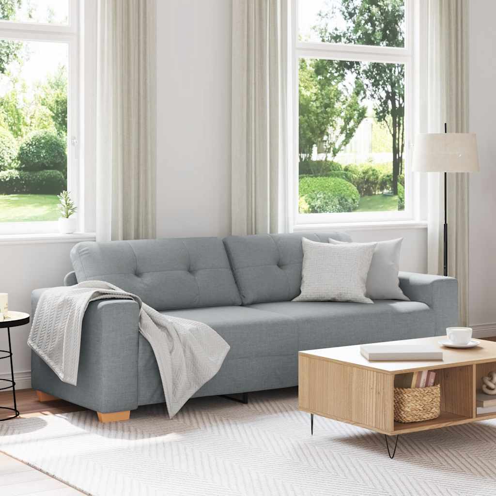 Trosjed Sofa Svijetlo siva 220x78x80 cm Tkanina