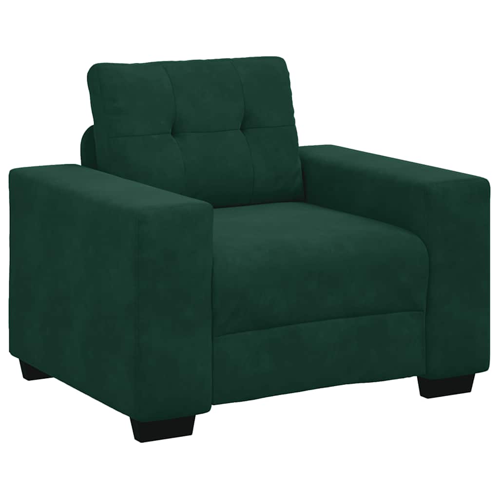 Sofa fotelja tamnozelena 100x78x80 cm baršun