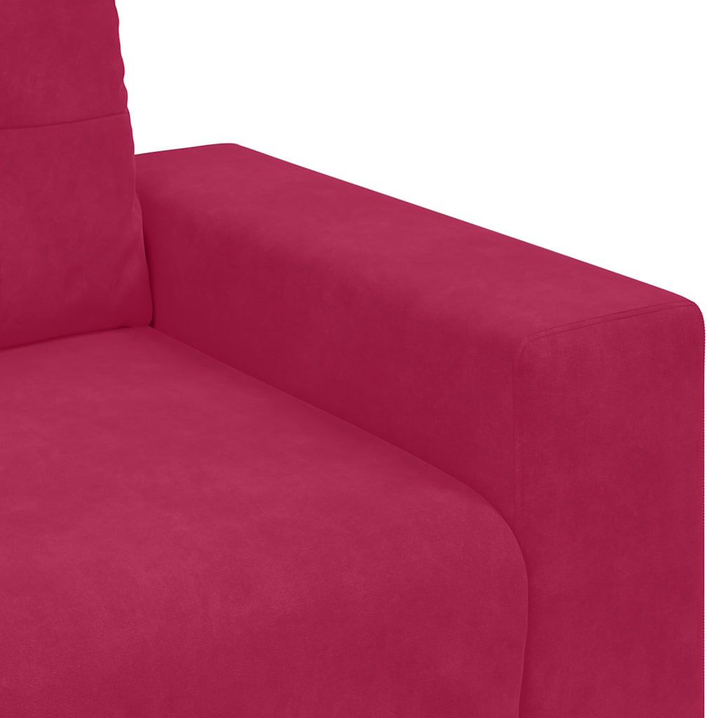 Sofa fotelja vino crvena 100x78x80 cm baršun