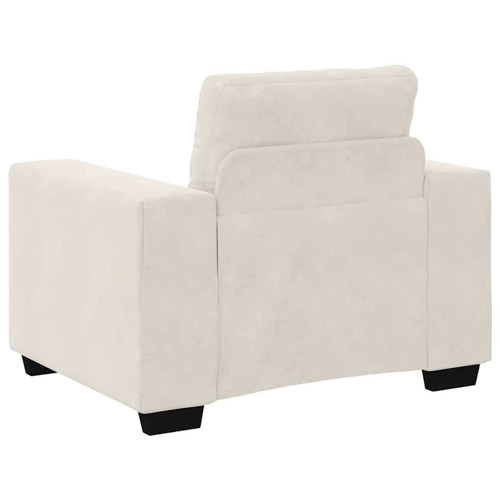 Sofa fotelja krem 100x78x80 cm baršun