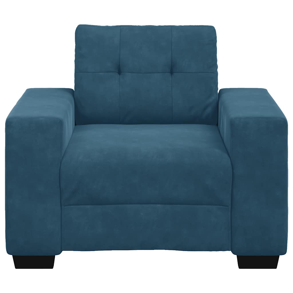 Sofa fotelja plava 100x78x80 cm baršun
