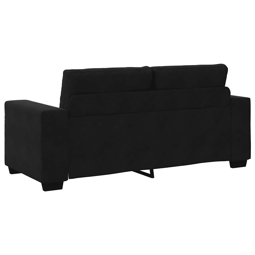 Dvosjed Crni 180x77x82 cm Baršun