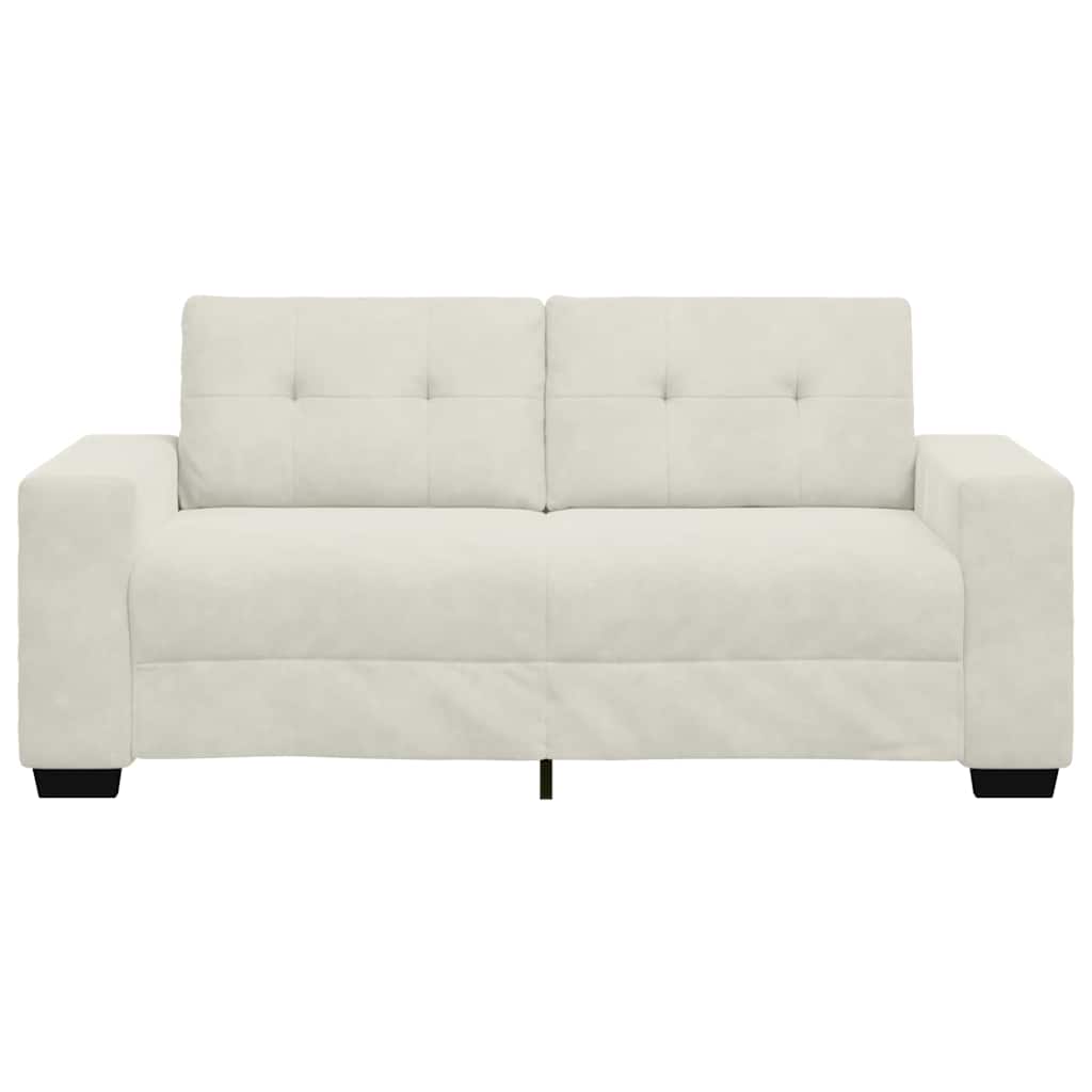 Dvosjed krem boje baršuna 180x77x82 cm