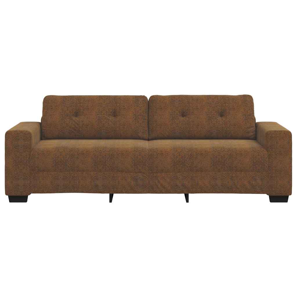 Sofa za 3 osobe Smeđa 220 cm Umetnička suknja koža