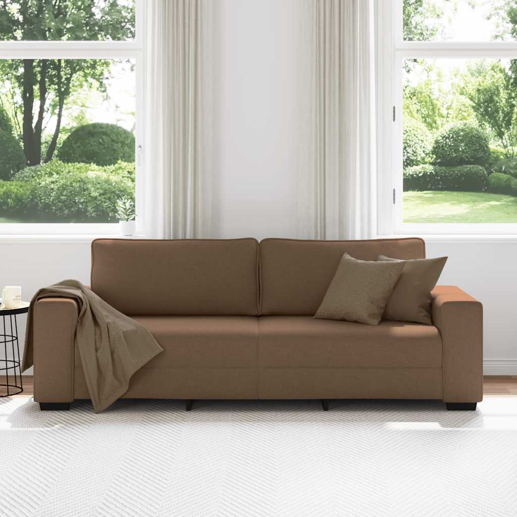 Trosjed Smeđi 220x77x82 cm Tkanina