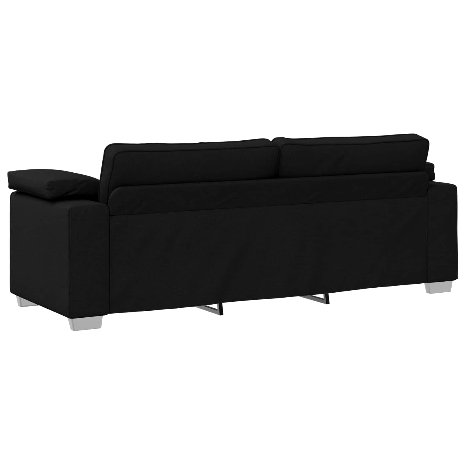 Sofa za 3 osobe Crna 220 cm tkanina