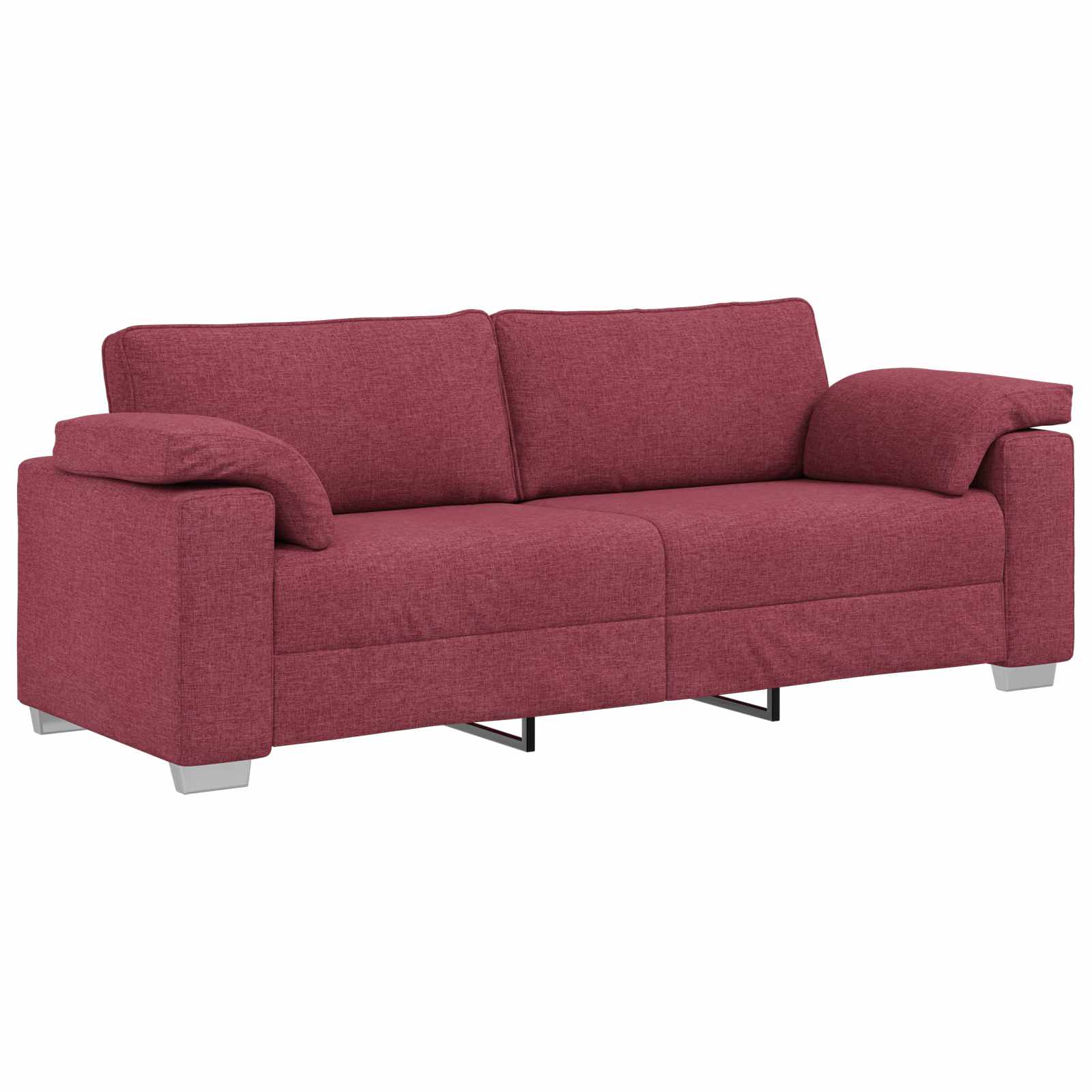 Sofa za 3 osobe Vinska crvena 220 cm tkanina