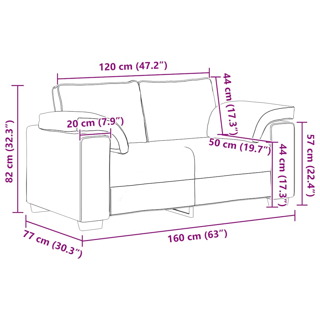 Dvosjed, sofa, vino crvena, 160x77x82 cm, baršun