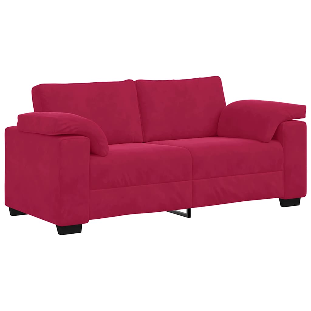 Dvosjed, sofa, vino crvena, 180x77x82 cm, baršun