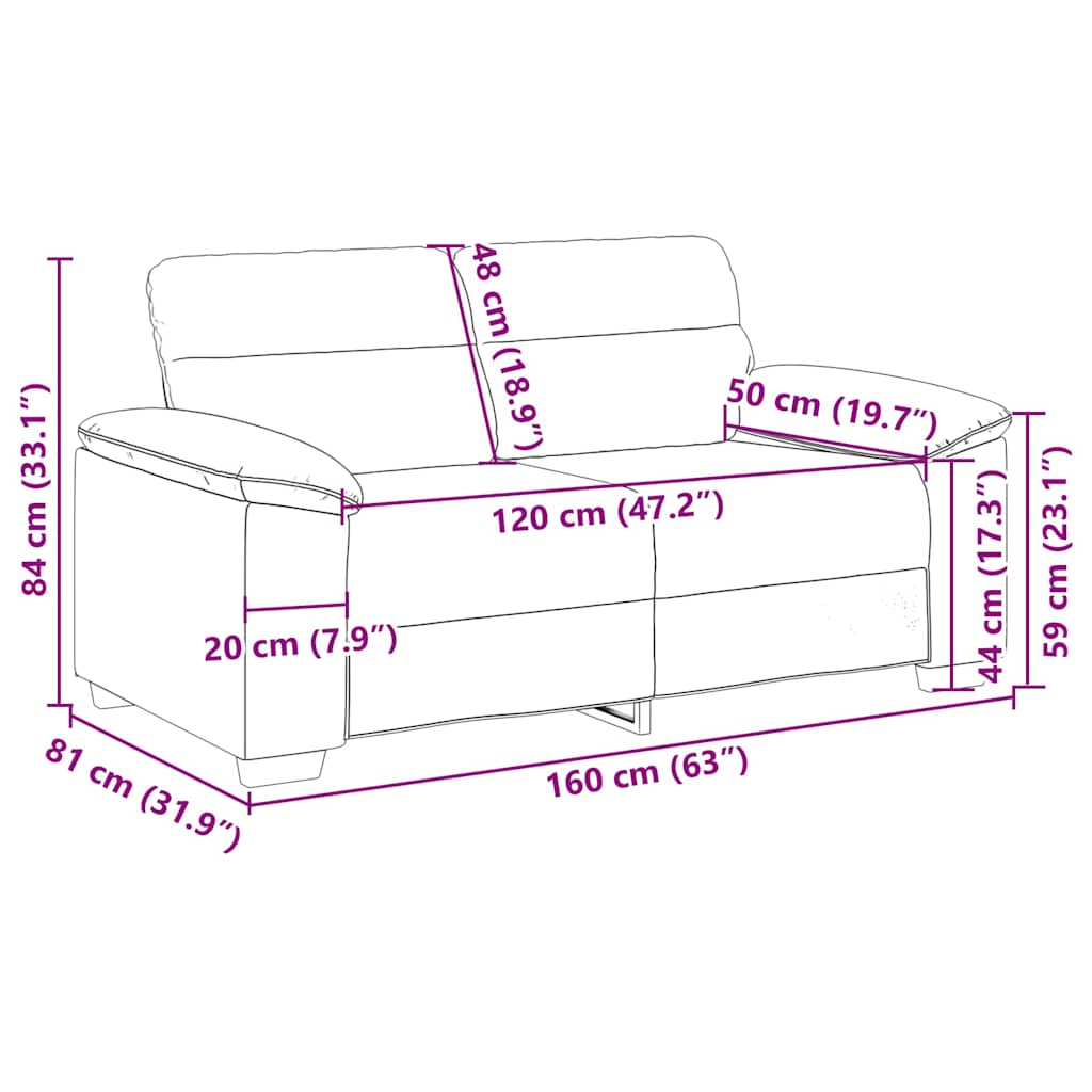 Dvosjed Sofa Tamnozelena 160x81x84 cm Tkanina