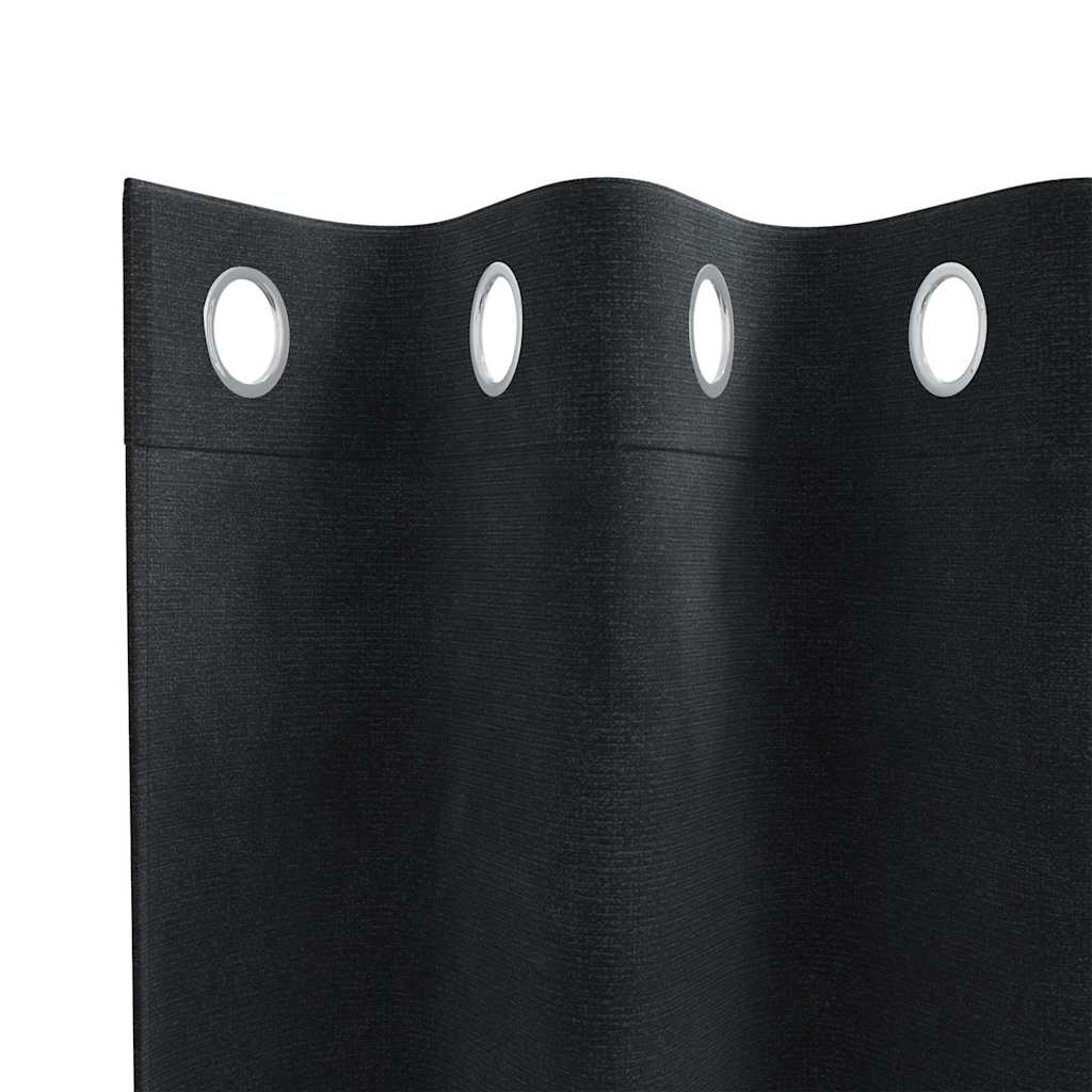 Zavjese za zamračivanje 2 pcs Crna 140 x 225 cm Baršun