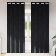 Zavjese za zamračivanje 2 pcs Crna 140 x 225 cm Baršun