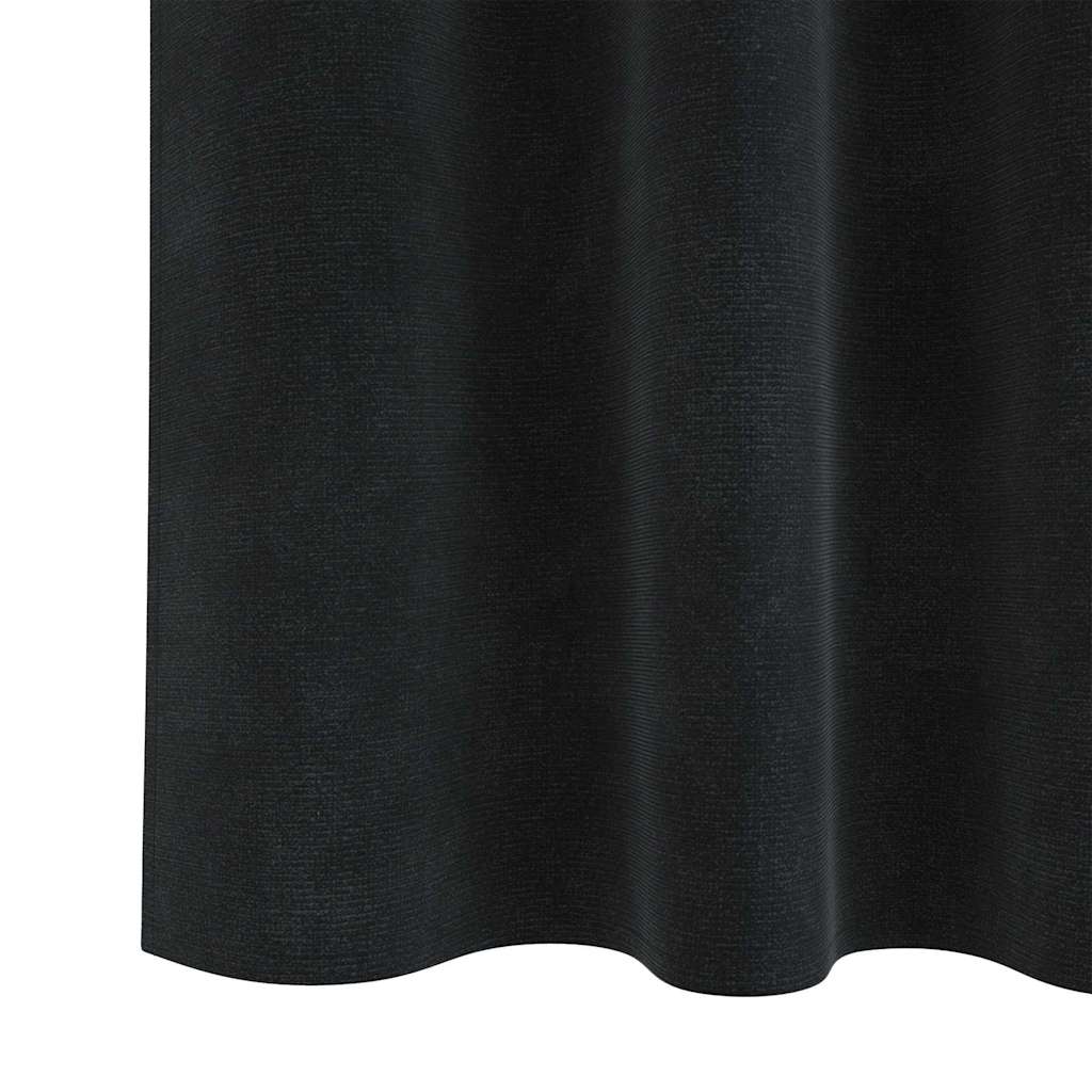 Zavjese za zamračivanje 2 pcs Crna 140 x 140 cm Baršun