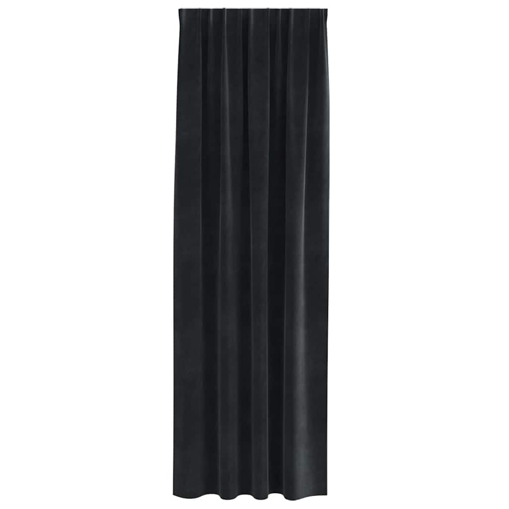 Zavjese za zamračivanje 2 pcs Crna 140 x 225 cm Baršun