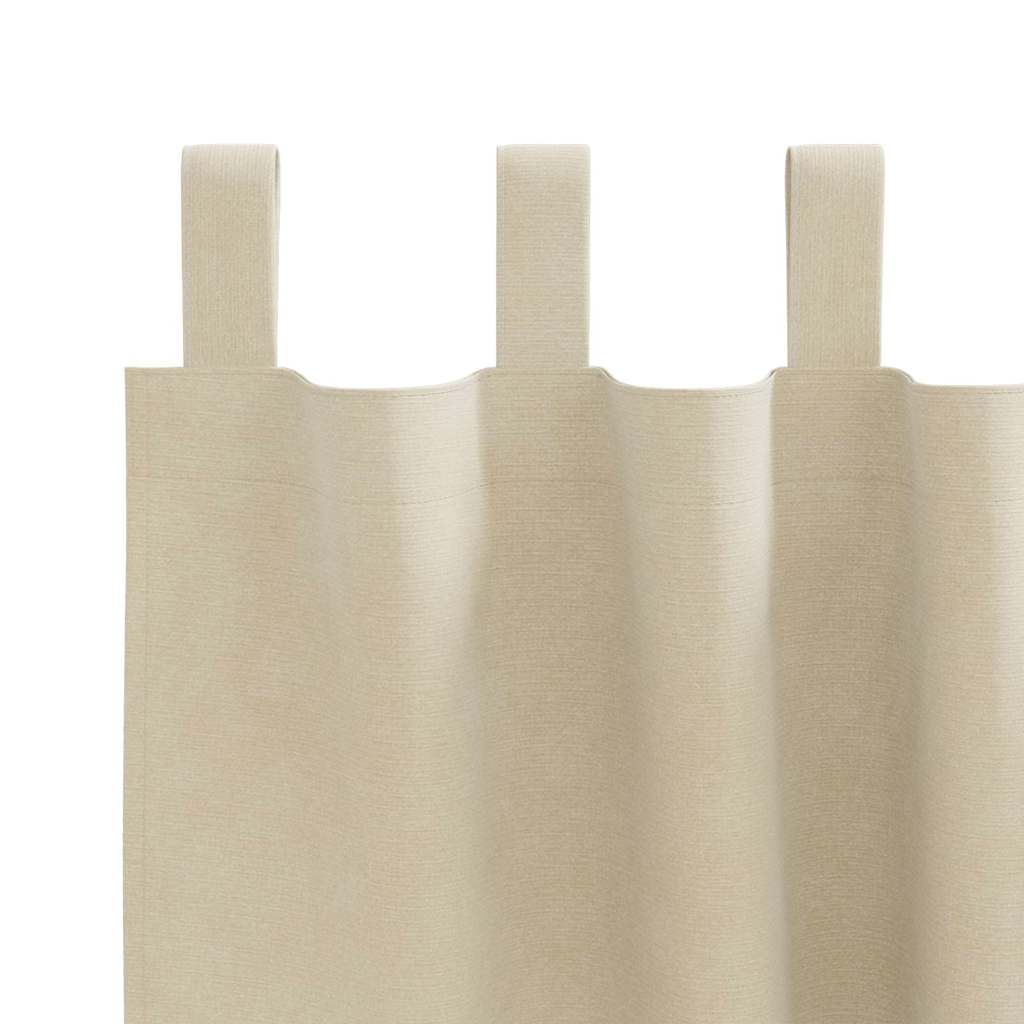 Zavjese za zamračivanje 2 pcs Krema 140 x 175 cm Baršun