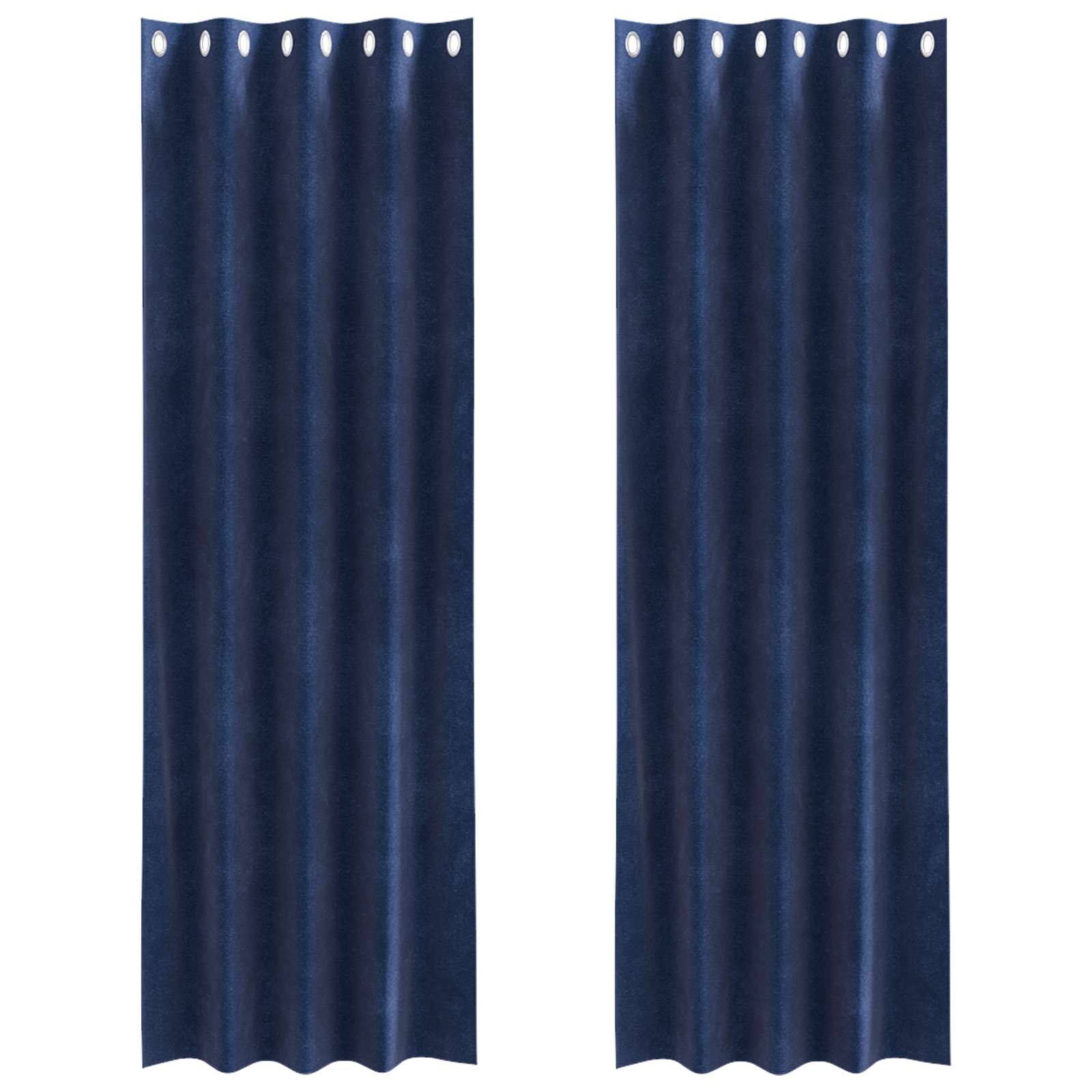 Zavjese za zamračivanje 2 pcs Tamno plava 140 x 225 cm Baršun