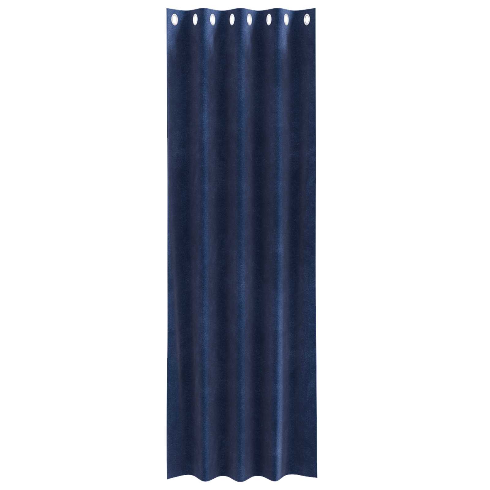 Zavjese za zamračivanje 2 pcs Tamno plava 140 x 225 cm Baršun