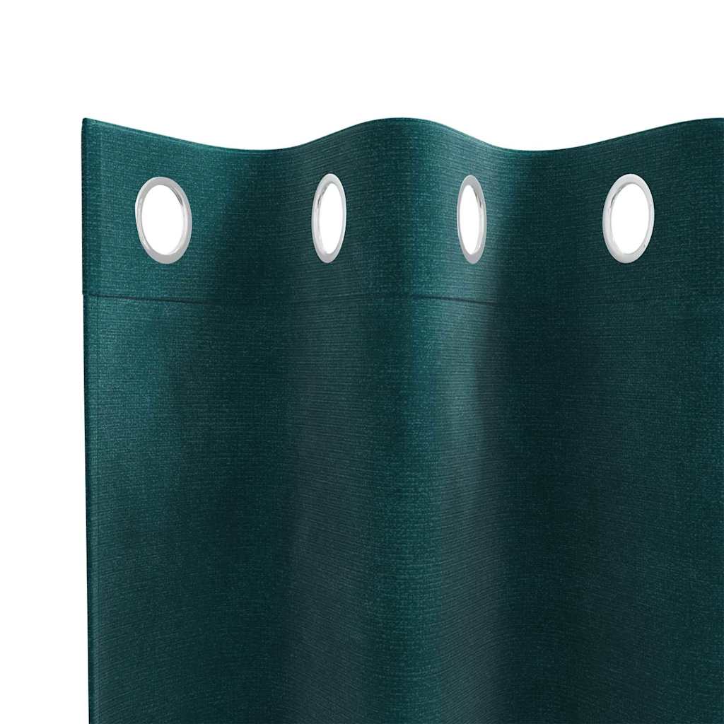 Zavjese za zamračivanje 2 pcs Tamnozelena 140 x 225 cm Baršun
