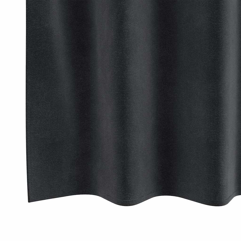 Zavjese za zamračivanje 2 pcs Tamno siva 140 x 225 cm Baršun