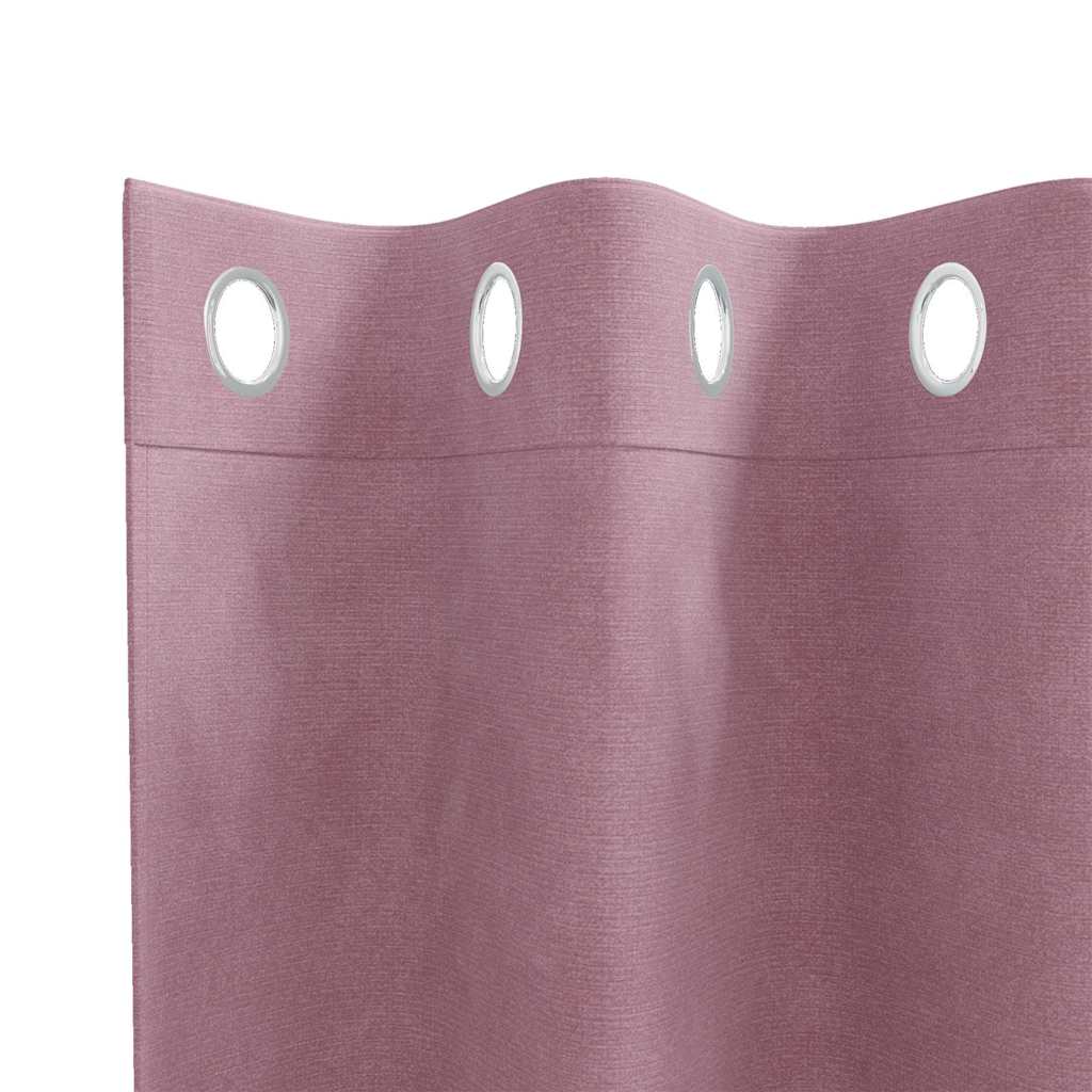 Zavjese za zamračivanje 2 pcs Tamno ružičasta 140 x 260 cm