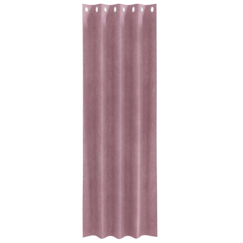 Zavjese za zamračivanje 2 pcs Tamno ružičasta 140 x 260 cm