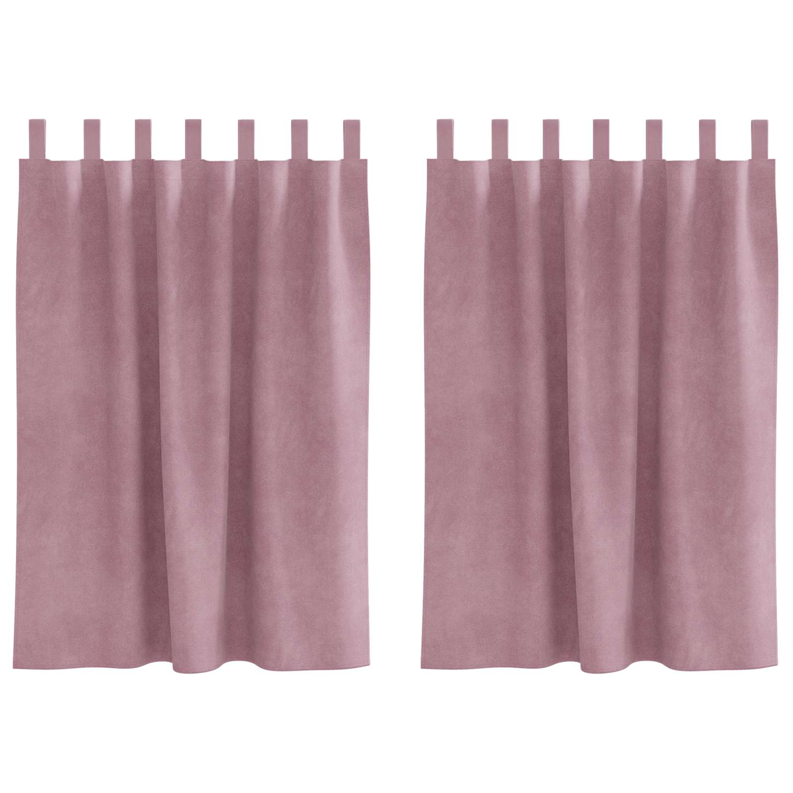 Zavjese za zamračivanje 2 pcs Tamno ružičasta 140 x 140 cm