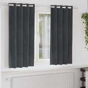 Zavjese za zamračivanje 2 pcs Svijetlo siva 140 x 175 cm Baršun