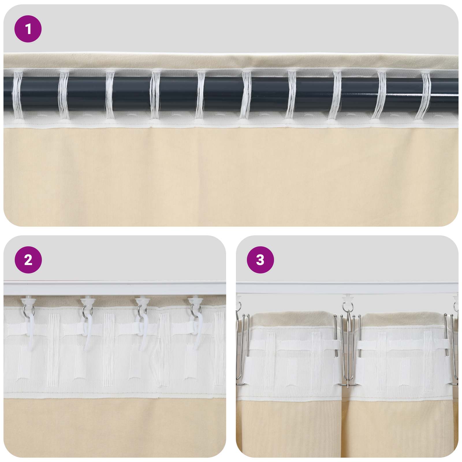Zavjese za zamračivanje 2 pcs Svijetlo siva 140 x 140 cm Baršun