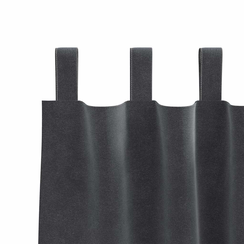 Zavjese za zamračivanje 2 pcs Svijetlo siva 140 x 175 cm Baršun