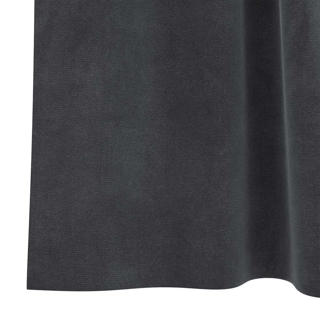 Zavjese za zamračivanje 2 pcs Svijetlo siva 140 x 175 cm Baršun
