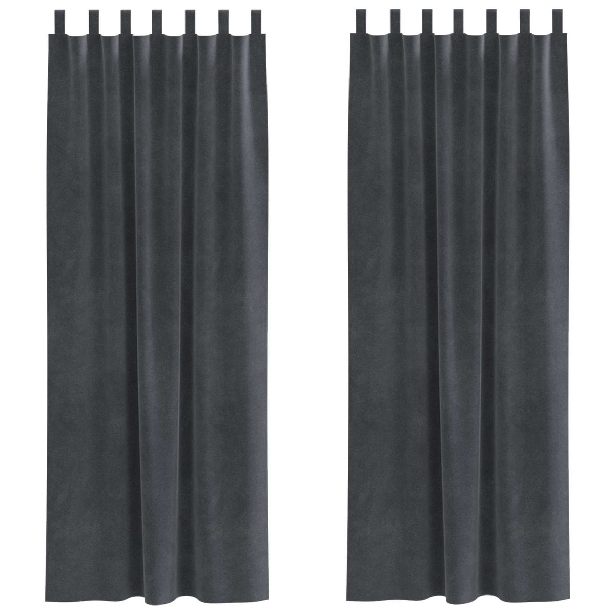 Zavjese za zamračivanje 2 pcs Svijetlo siva 140 x 245 cm Baršun