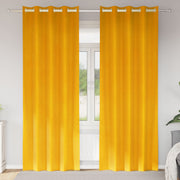 Zavjese za zamračivanje 2 pcs Žuta 140 x 260 cm Baršun